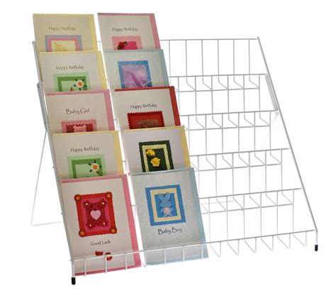 foldable card display racks.